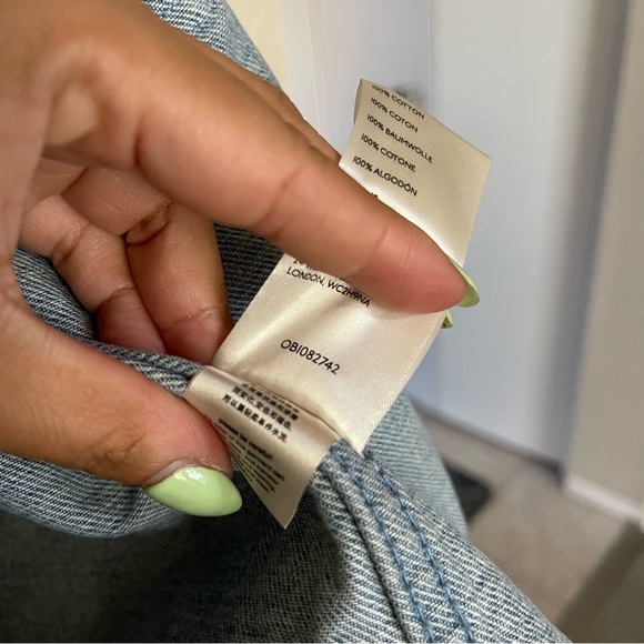 Free People | Patchwork Denim Jean Jacket Size; small - Picture 6 of 8